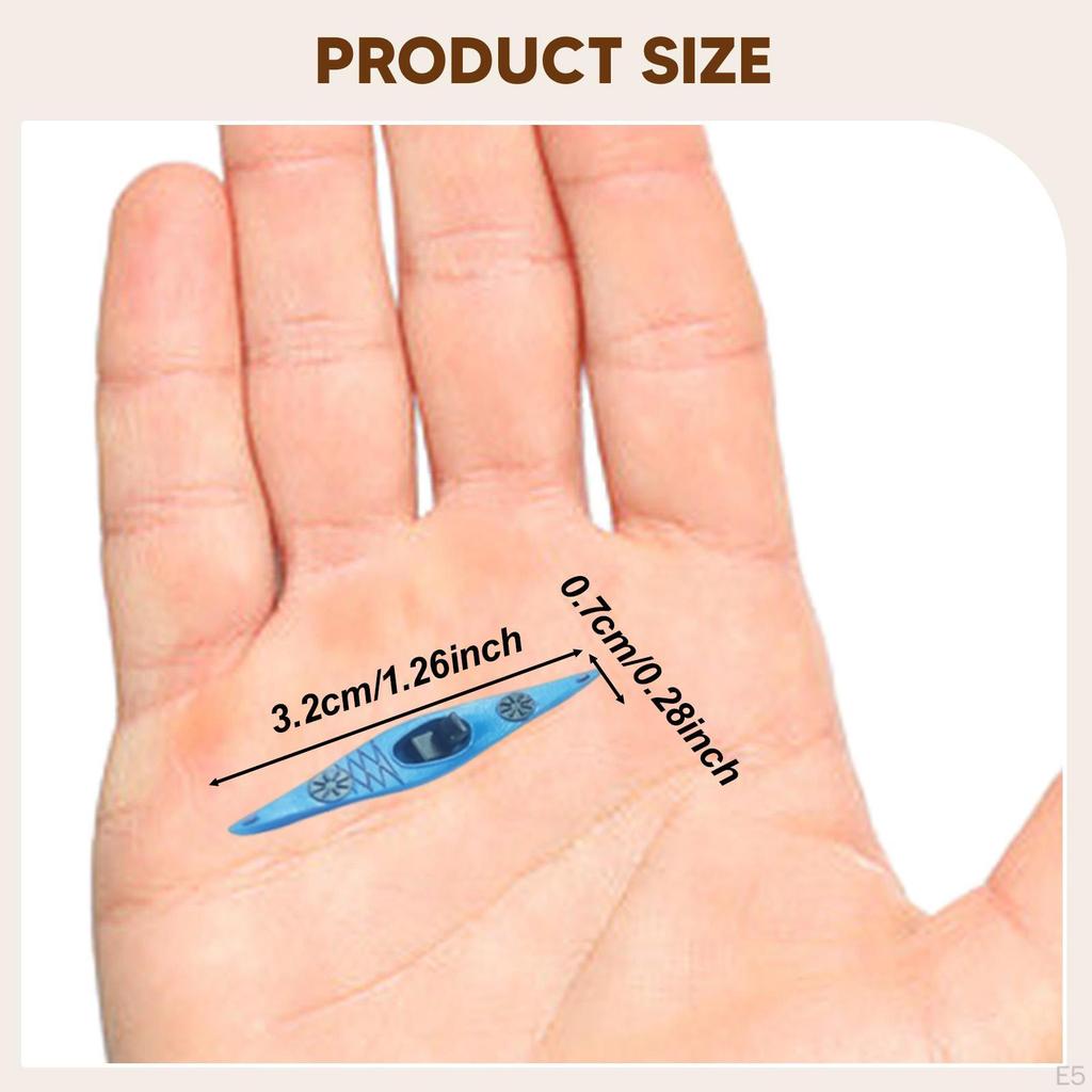 1/64 Kayak Model Ornament Decorative Simulation Collection Sand Table Toys Ship for DIY Scene