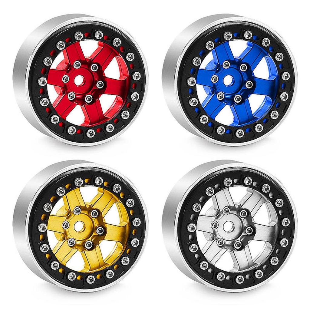RC Car Part Toy Car Wheel Rims Aluminum Alloy Sturdy Replacement Accessories for