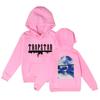 Unisex Letter Print Hooded Sweatshirt Loose Fit Long Sleeve Casual Pullover Winter
