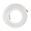 7620mm Mini Split Line Set, 6.4 & 9.5mm O.D Copper Pipes Tubing and Triple-Layer Insulation, for Mini Split Air Conditioning Refrigerant or Heating