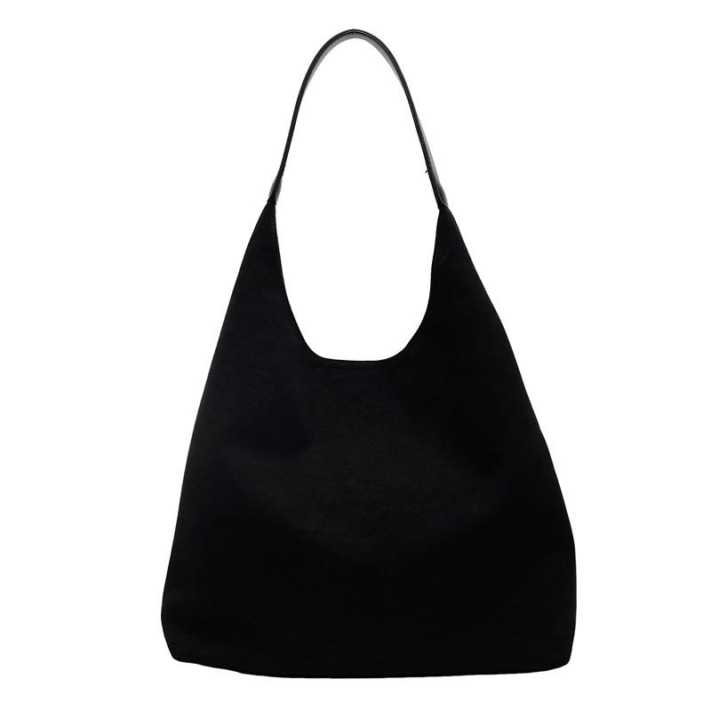 Slack Large Capacity Tote Bag Women'S Season Vintage Commuter Shoulder Bag Suede Bucket Bag