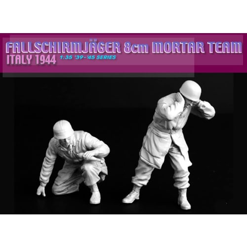 Dragon 1/35 WWII German Fallschirmj?ger 8cm Mortar Team Plastic Model Kit DR6215