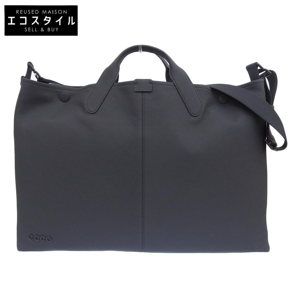 ECCO East West Large Soft Pebbled Tote Bag, Women's, Black, 25mm Stainless Steel Tote Bag blackUsed