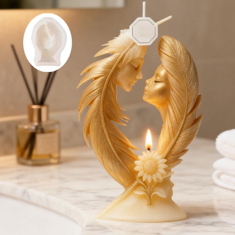 Food Grade Silicone Mould With Unique Wing Sun Art For Safe Candle Making Crafting Projects And Home Decoration