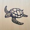 Metal Turtle Wall Decor Black Sea Turtle Wall Art Ornament Coastal Wall Decoration for Beach House Ocean Themed Room Decor