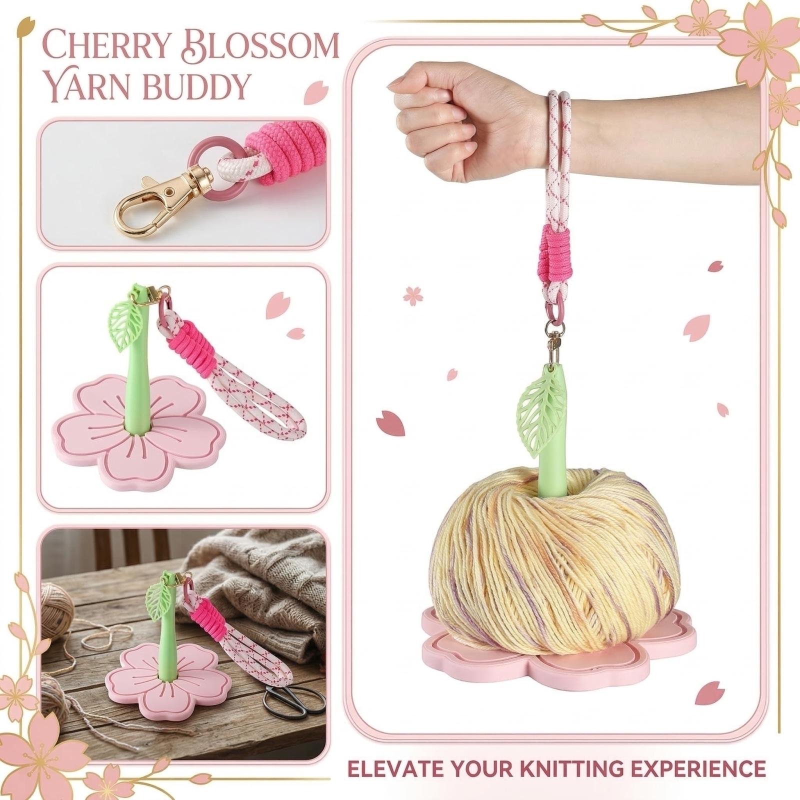 

Home Flower Shaped Yarn Holder Tool one size