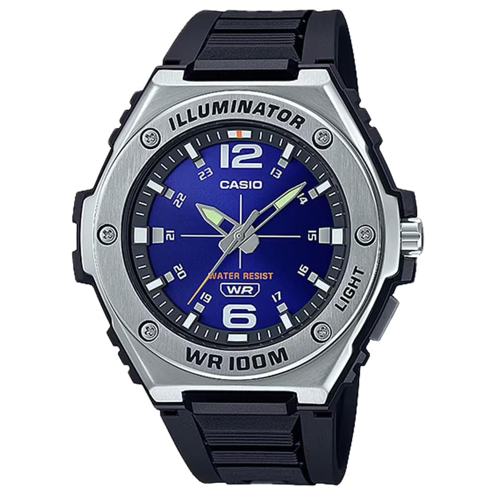 Casio MWA-100H-2AVCF Analog Watch Black, Durable Design, Water Resistant, Men s Timepiece