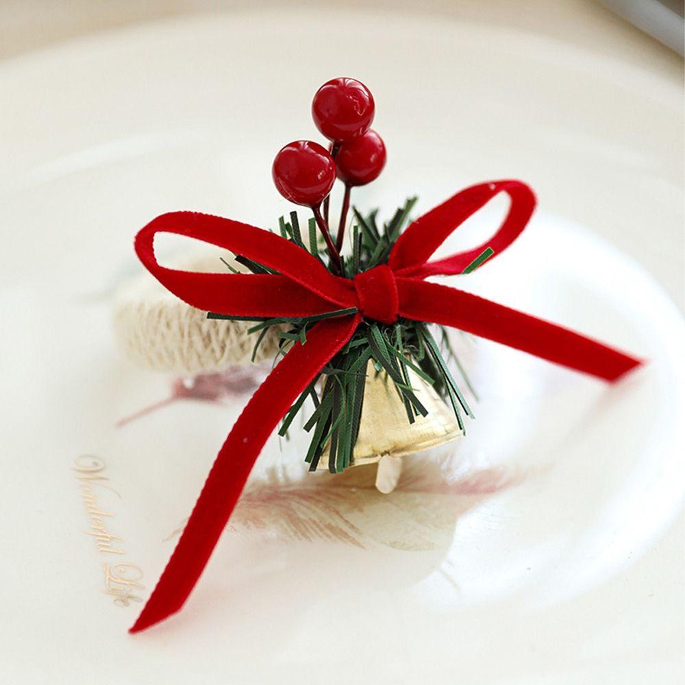 Bowknot Woven Handmade Napkin Ring Christmas Table Decoration Merry Christmas Decoration