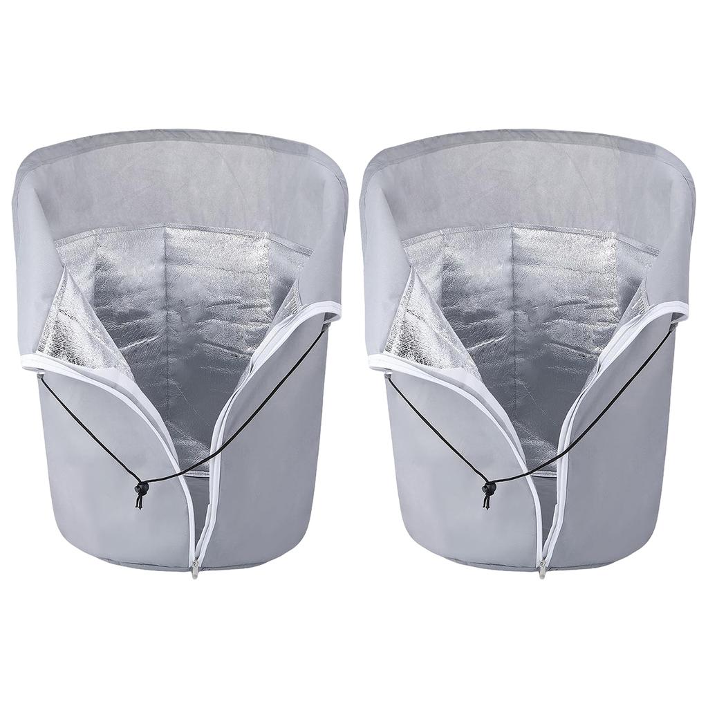 2 Pack Winter Plant Pot Cover Anti-Frost Winter Pot Plant Cover Plant Winter Protection Pot Cover for Winter Freeze Protection