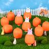 1-40PCS Carrot Rabbit Stress Relief Squeeze Toy Telescopic Radish Rabbit Toy for Kids Fun Easter Gift for Children