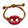 Western Style Pig Nose Retro Bracelet Adjustable Handmade Charm Bracelet Lightweight Resin Women's Bracelet Jewelry Accessories