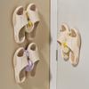 Household Bathroom Non Perforated Slipper Rack Suction Cup Wall Hanging Rack Toilet Drain Storage Rack Hook Balcony Shoe Rack