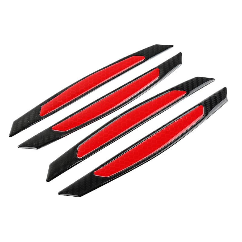 4Pcs/set Car Reflective Strip Anti-collision Warning Stickers Safety Mark Side Scratch-proof Door Anti-collision Sticker