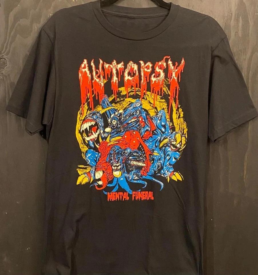 AUTOPSY Mental Funeral Unisex Black shirt Full size E194 M