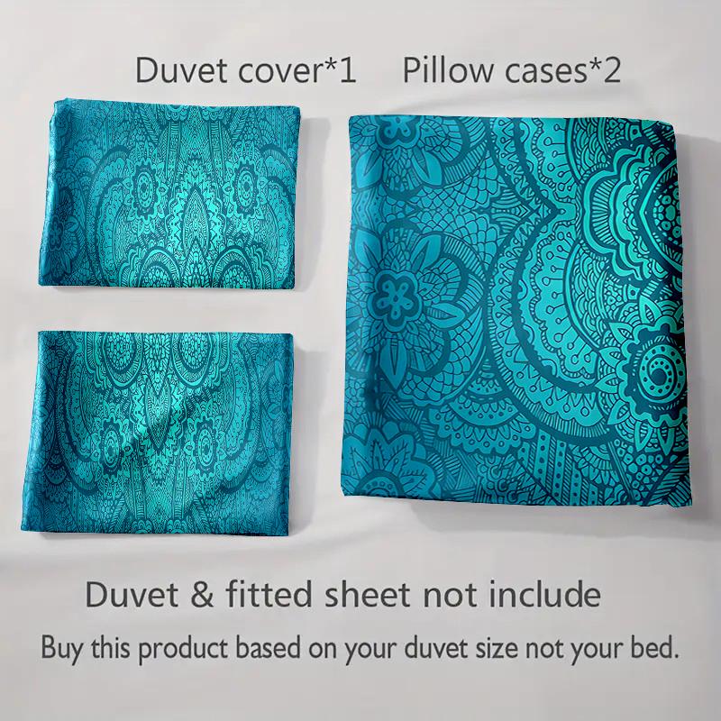 Ornate, Floral, Geometric. Bedding Duvet Cover Sets Duvet Covers Pillowcases Gifts (1 * Duvet Cover 2 * Pillowcases, Without Duvet Insert)