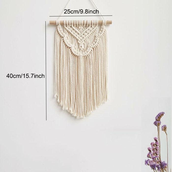 Nodic Cotton Woven Bohemian Wall Decoration Tapestry With Tassel Wall Accents Handmade Scandinavian Hanging Bedroom Home Decor