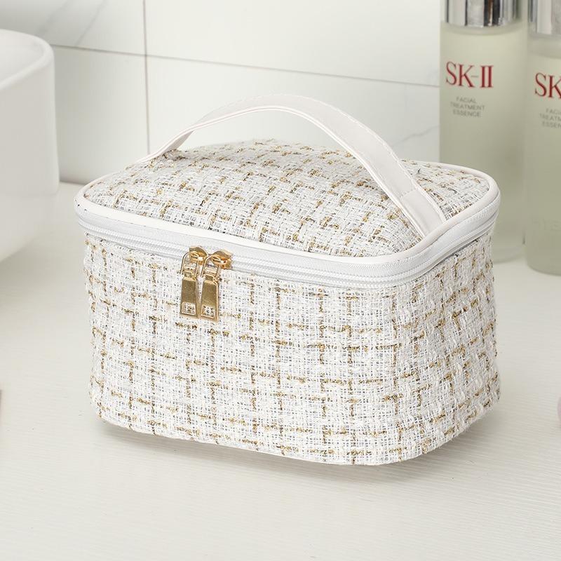 Makeup Bag Large Capacity Storage Bag Portable белый