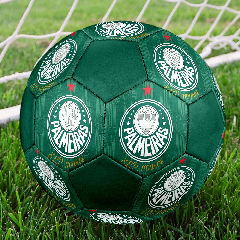 SE Palmeiras football club Pallone da Calcio Indoor Misura 5 Colorato Cucito a Macchina PVC Pronto per la Competizione Resistente Alta Rimbalzabilità