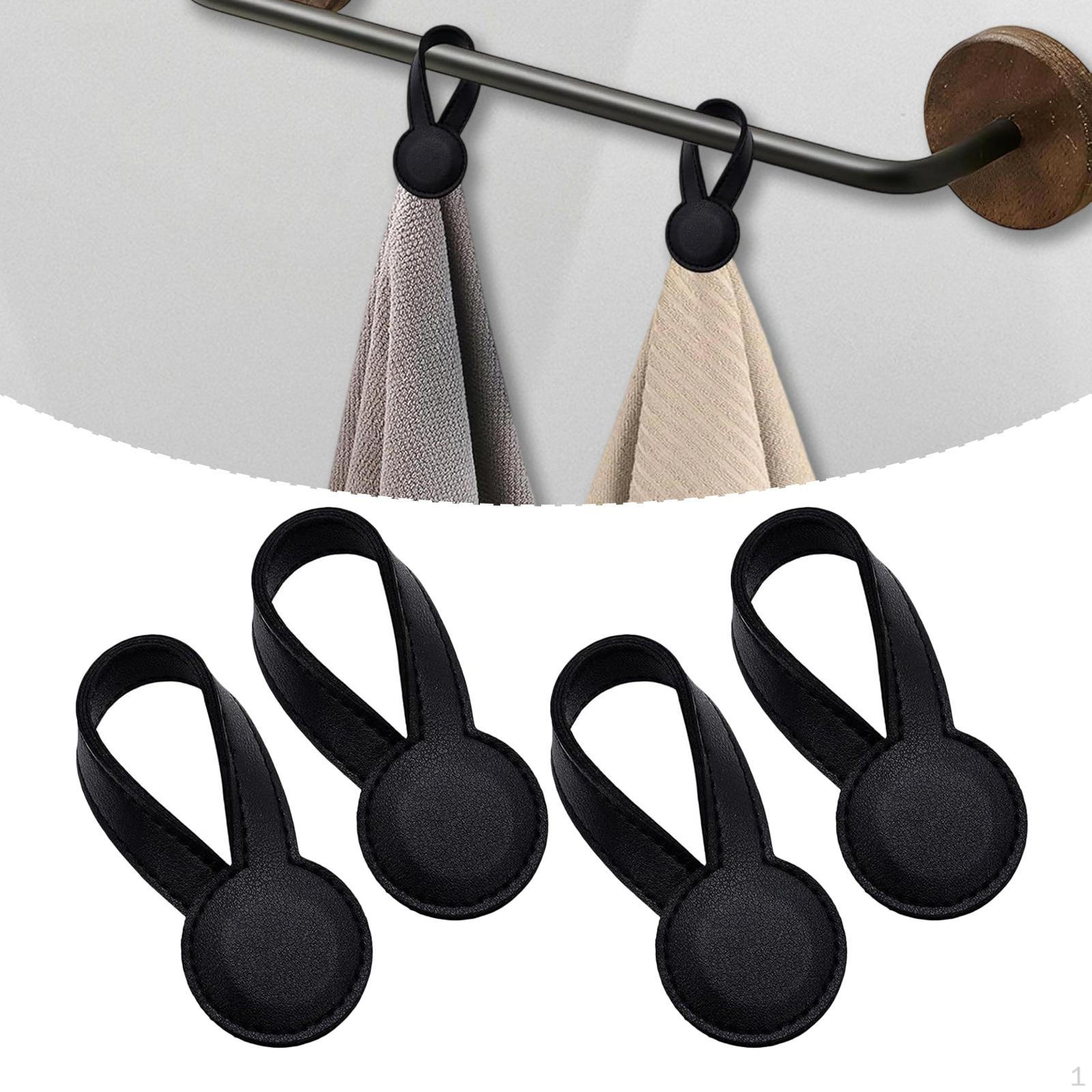 

4 шт. Зажимы для полотенец Держатель для тряпок Предотвращает падение Универсальный аксессуар для ванной комнаты Ручные крючки для