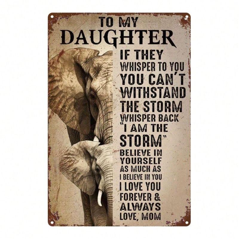 Wall Hanging Metal Sign Decorative Art 20x30cm