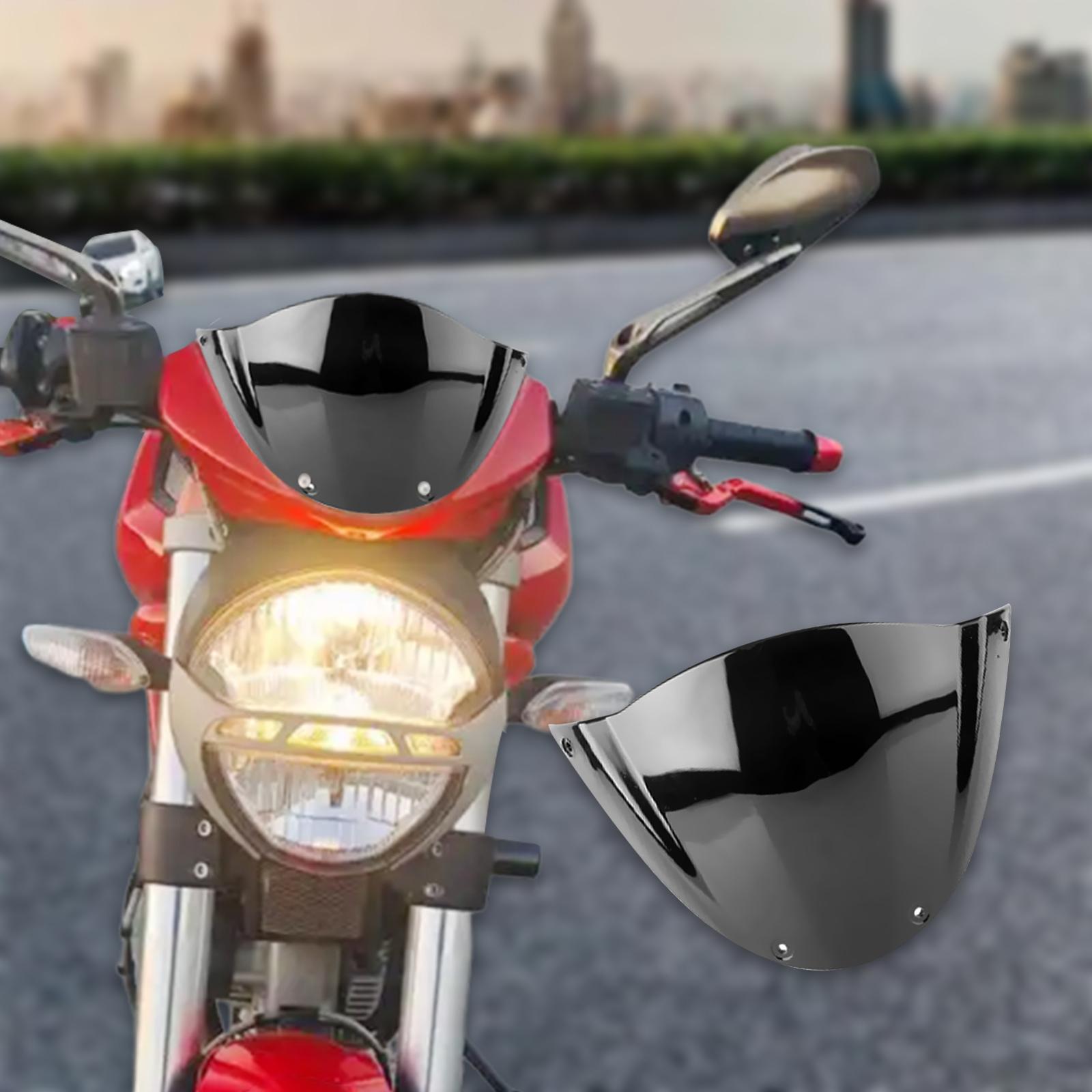 

Мотоциклетное ветровое стекло Профессиональная простая установка Замена Защита чёрный