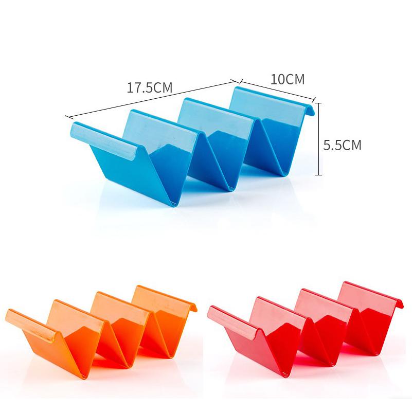 1-30PCS Taco Holder Mexican Pancake Rack  Multicoloured Wavy Taco Holder Tortilla Tray Food Tray Rack Kitchen Baking Tools