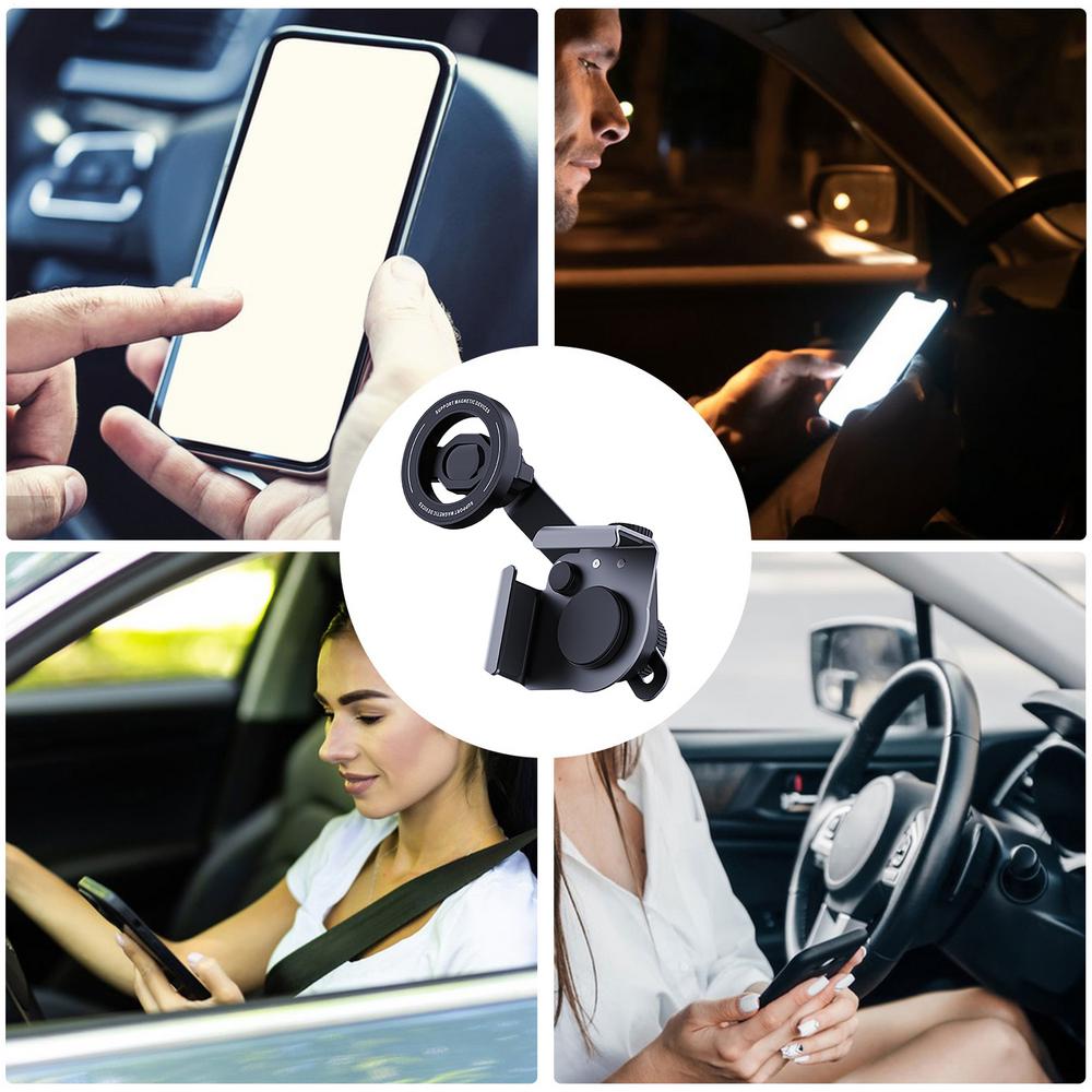 Adjustable Car Cradle Dash Stand Support With Suction Cup magnetic bracket Automobile Mobile Phone Holder Cradle