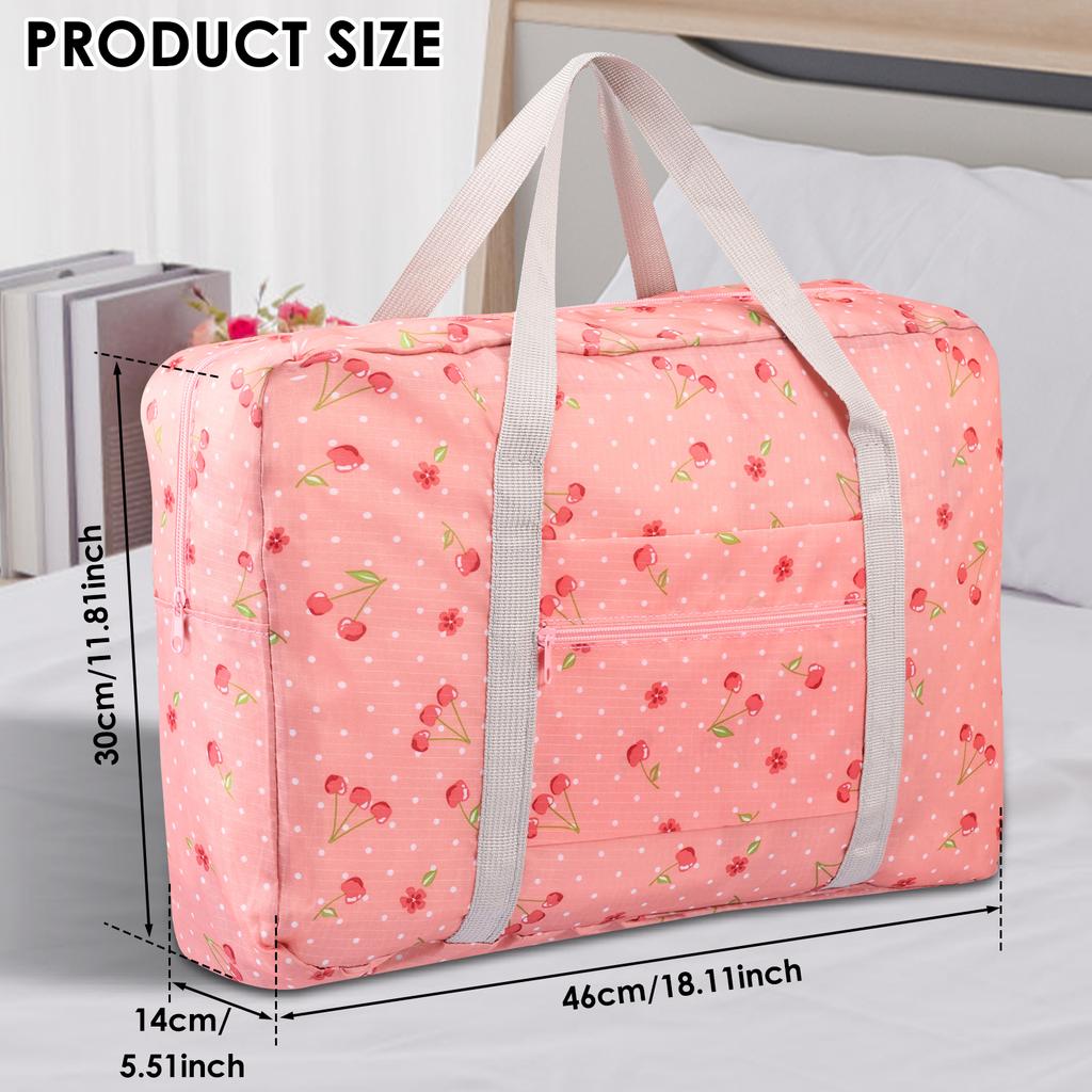 Travel Duffel Bag Portable Large Capacity Carry On Bag Waterproof Sports and Fitness Bag Household Clothing Storage Organization