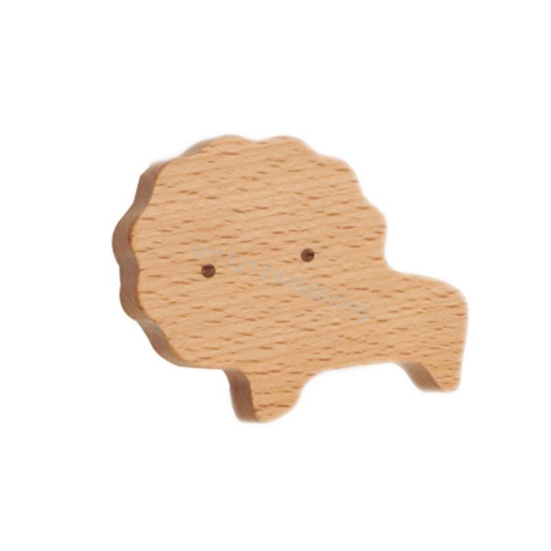 Furniture Knob with Fun Animal Wooden Drawer Handle Handle 6XDE