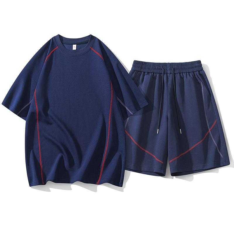 Summer Couples Casual Sports Suit Men's Loose Short-sleeved Two-piece Set