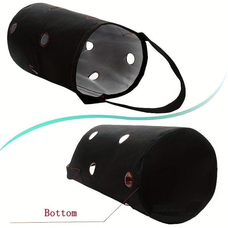 3pcs Hanging Strawberry Grow Bag, Breathable Felt Multi-hole Seedling Pot, Balcony Vegetable Planting Container