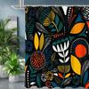 Tropical Plant Bathing Curtain Bathroom Shower Curtain Waterproof With 12 Hooks Home Deco Free Ship