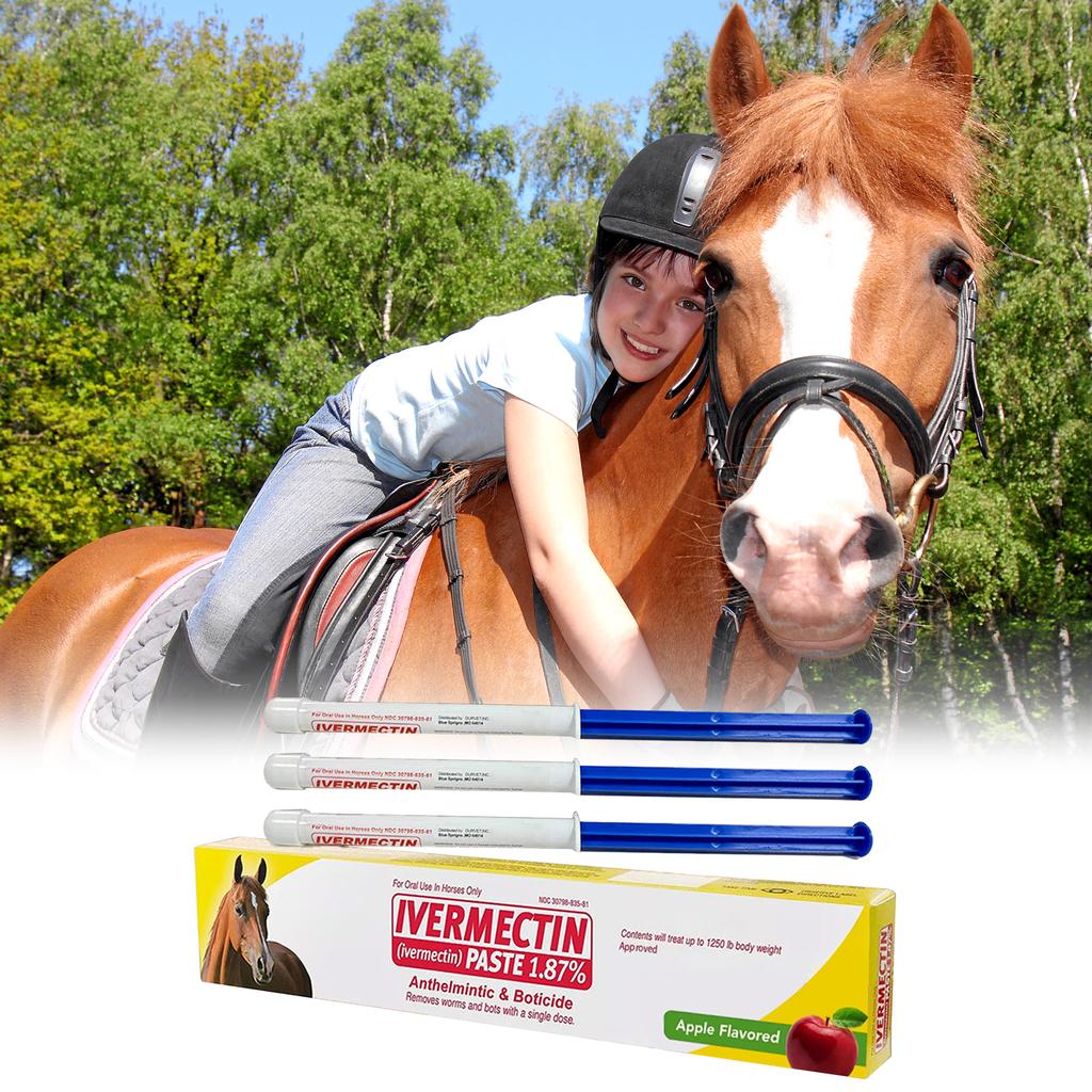 Ungüento de Caballo Sabor Manzana AMZ (Paquete de 3), Ungüento de Fórmula Suave para Repelente de Insectos y Equilibrio Físico para Caballos