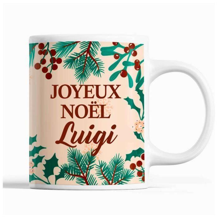 Mug - Luigi - Christmas - Ceramic - Beige - 325 Ml - Dishwasher and Microwave Safe