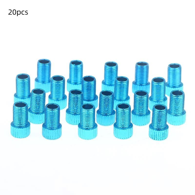 20pcs Bicycle Valve Pump Converter Adapter Presta To Schrader Convert Nozzle Inflation Adaptor F/V To A/V Bike Valve Adapter