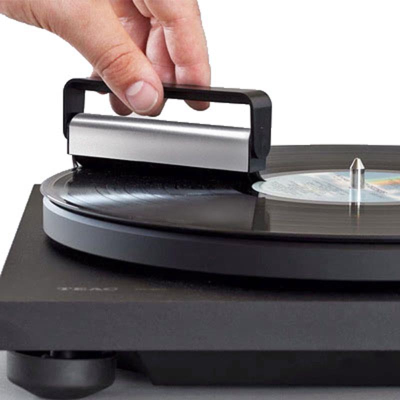 Spazzola per la pulizia dei dischi in vinile Antistatica Fibra di carbonio Spazzola per giradischi per dischi LP