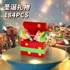 Kids Christmas Building Blocks Toys Mini Micro Building Brick Christmas Tree Stocking Blocks Puzzle Assembling Table Decor Toy