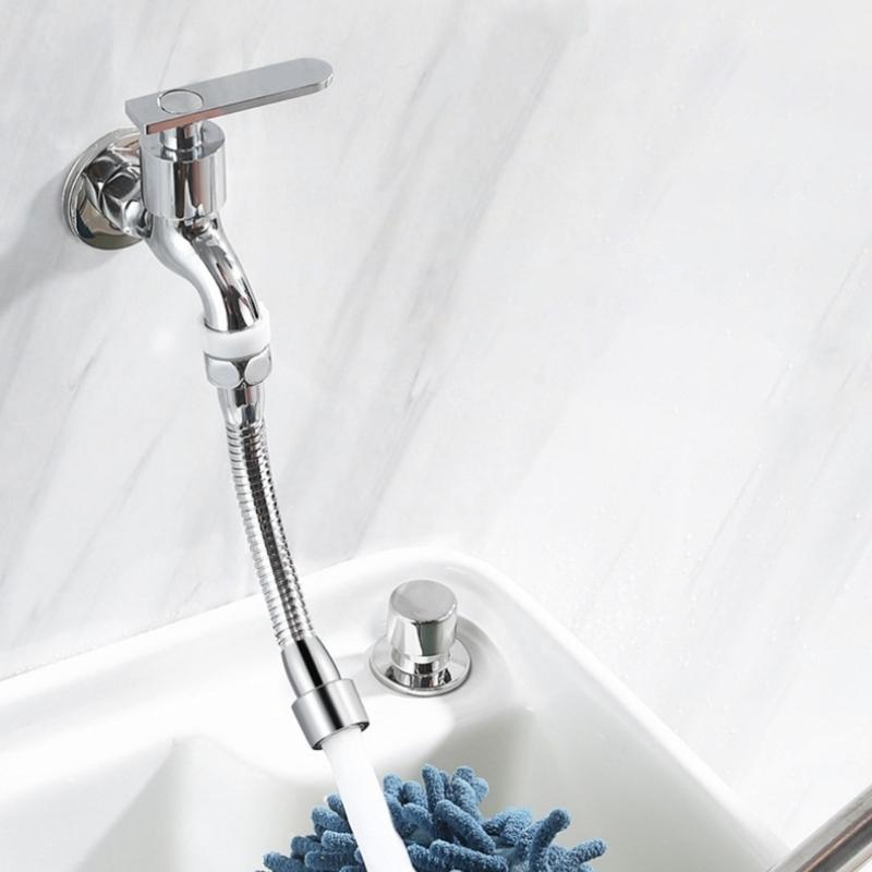 Flexible 360 Degree Faucet Adapter Stainless Steel Sprayers Extension for Enhances Water Control In Household Use