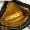 Versace Vintage Logo Sunburst Tote Bag Chain Shoulder Bag Black/Gold