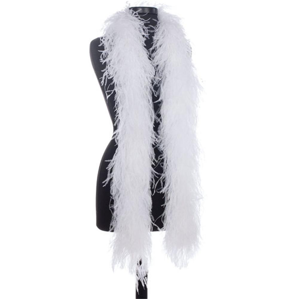 DIY 6 Ply Ostrich Feathers Boa 0.5M/1M/2M/3M Long Feather Shawl Costume Boa Plumes Carnival Clothes Dress Sewing Feather Trim Crafts
