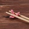 Paper Crane Cute Ceramic Rest Kitchen Tools Tableware Chopsticks Holder Chopsticks Spoon Rack Chopsticks Stand
