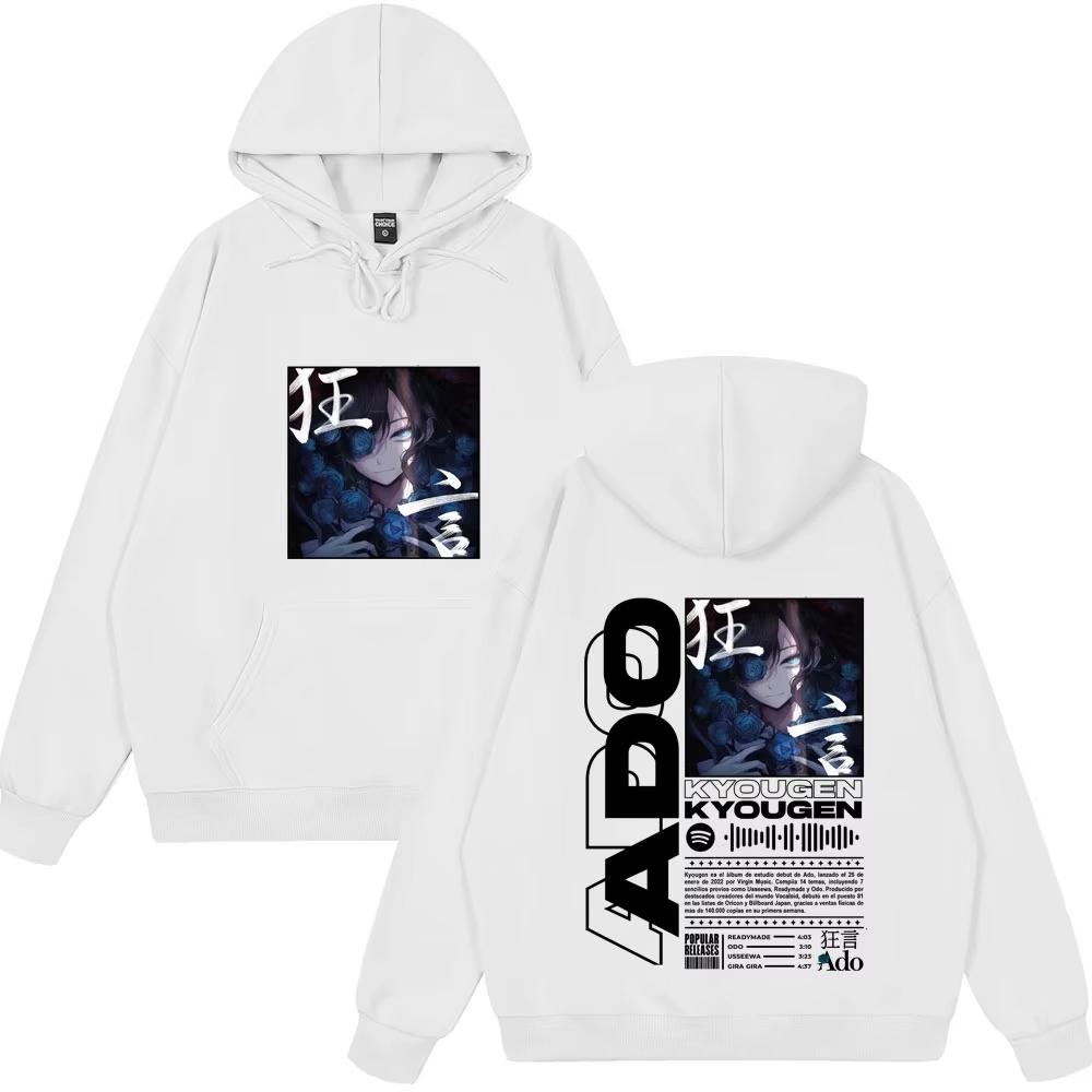 Ado World Tour  Hibana Kyougen Wear Men's Women Clothing Fashion Male Casual Hoody Oversized High Quality Tops Casual Hoodie