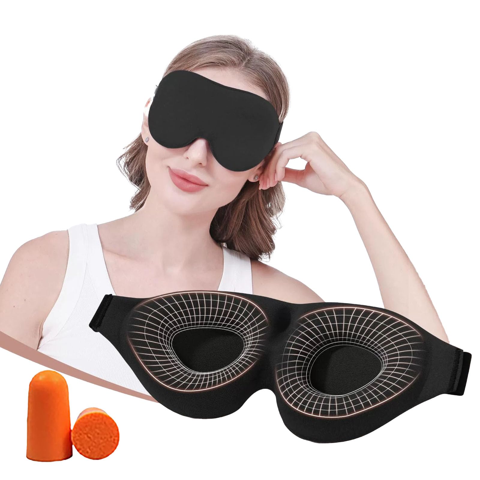 

wulsalio Eye Mask for Restful Sleep Light No All Unisex Sleep, 3D, Stylish, Blindfold, Aid, 99.99% Blocking, Breathable, Pressure, Seasons,