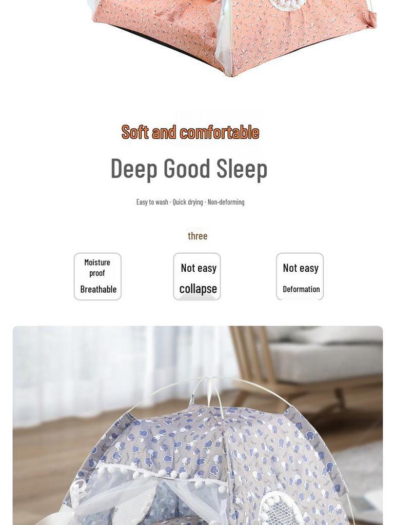 Washable Cat Tent Nest Bed