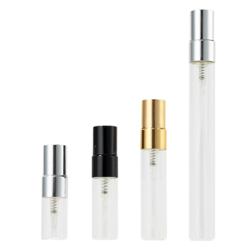 Portable Glass Spray Bottles: 2ml, 3ml, 5ml, 10ml Perfume Sample Mist Decanters