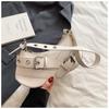 Y2K Cool Hot Girls Shoulder Tote Bags Vintage Pu Leather Ladies Underarm Bag Thread Design Female Small Purse Handbags