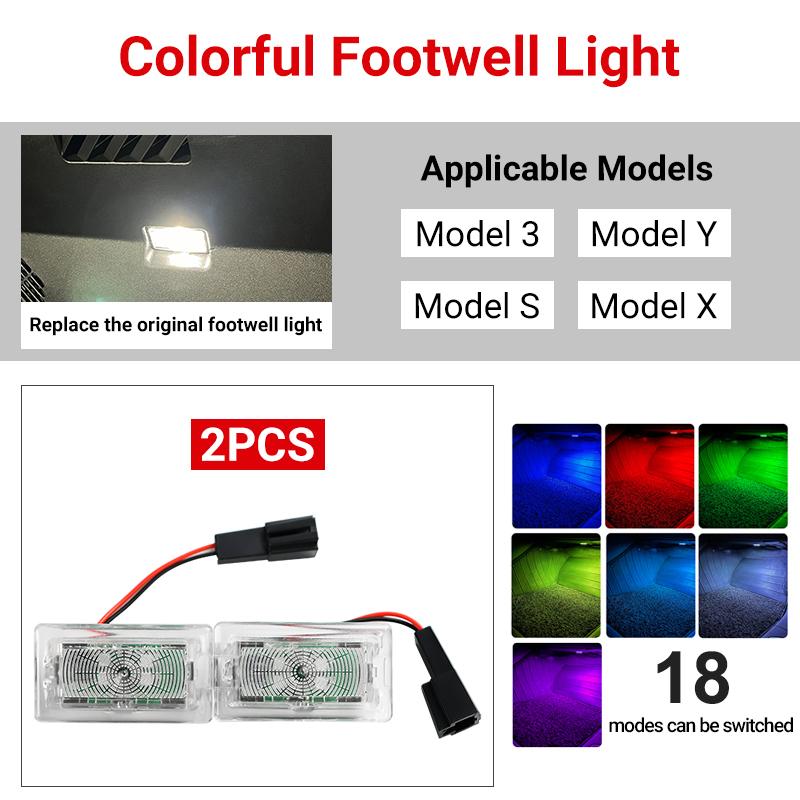 

Для Tesla Model 3 Model YSX салона автомобиля подсветка для ног RGB багажного отделения автомобиля HD лампа сиденья атмосфера декоративная лампа