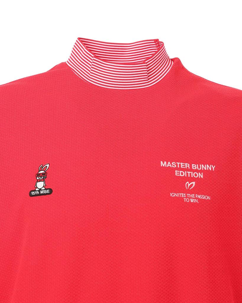 Master Bunny Short Sleeve High Neck Shirt BUNNY UV Golf Undershirt 6 Men's (SWAGGY Protection) / / 758-5167303 100_Red [LL]