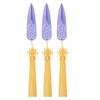 3PCS Darts Knots Props PLA 3D Printed Collectible Cosplay Costume Dart Prop for Role Playing Events Party Purple and