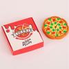 7Pcs/Box Creative Box Pizza Shape Eraser Set Creative Cute Rubber Erasers Gift Kids Kawaii School Office Stationery